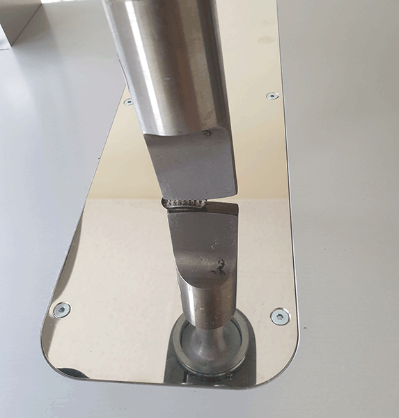 Detail of ultrasonic welding area